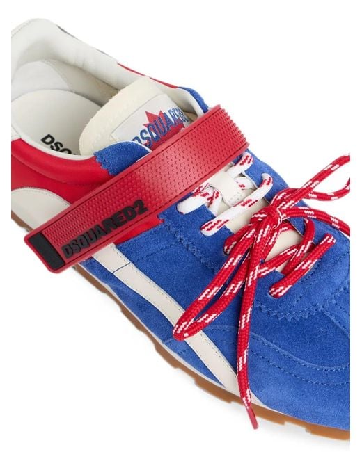 DSquared² White Dc-642 Touch-Strap Sneakers for men