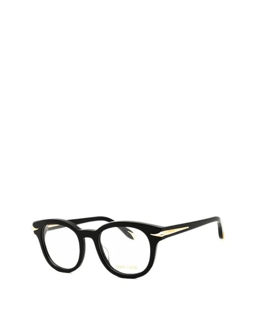 Roberto Cavalli Black Round-Frame Glasses