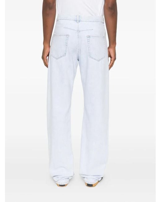 Lanvin White Logo-patch Jeans for men