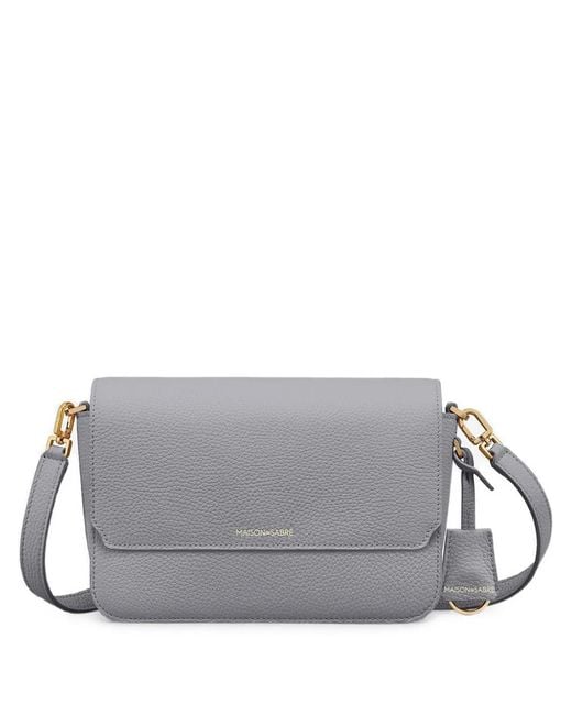 Maison De Sabre Gray Medium Flap Bag
