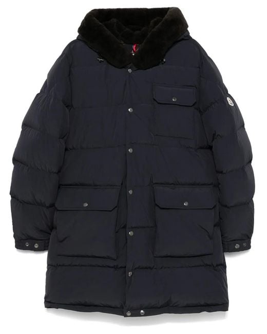 Moncler Blue Rowan Coat for men
