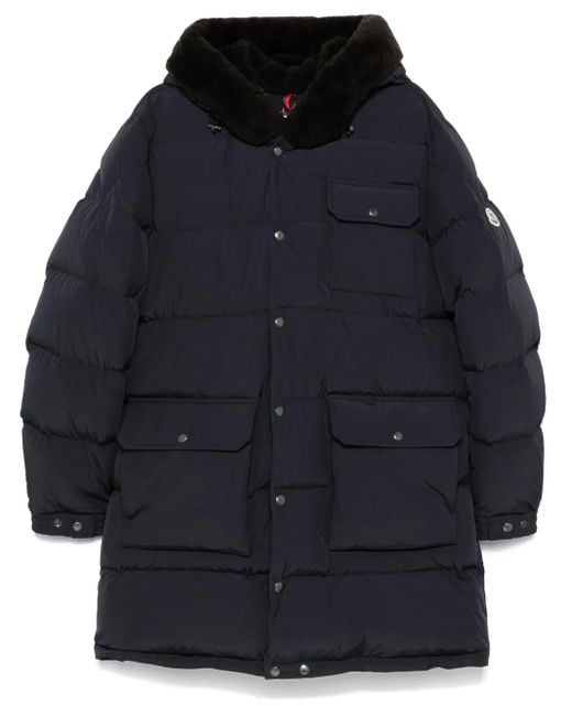 Moncler Blue Rowan Coat for men