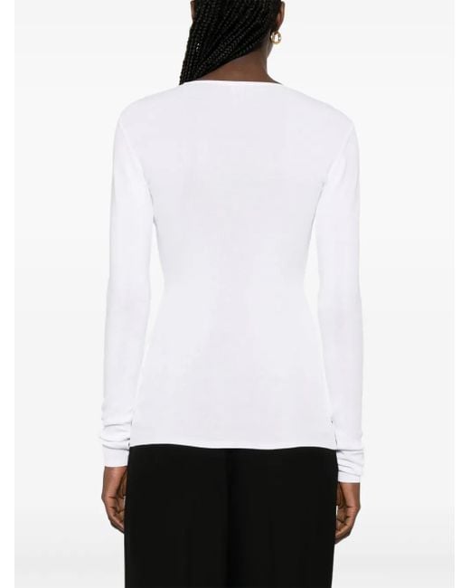 Totême  White Compact Cotton T-Shirt