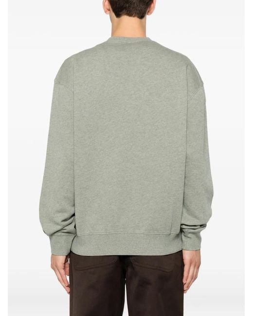 Carhartt Gray Caspian Logo-Patch Sweatshirt For for men