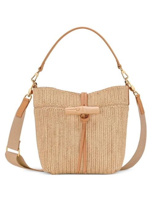 Longchamp White Mini Sac Porté Épaule Le Roseau