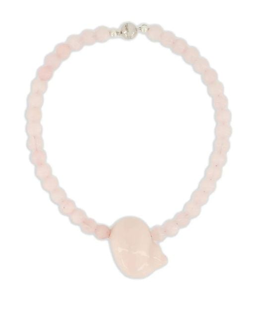 Collana Mykonos Con Perline di Julietta in White