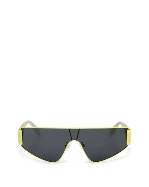Adidas Gray Shield-Frame Sunglasses
