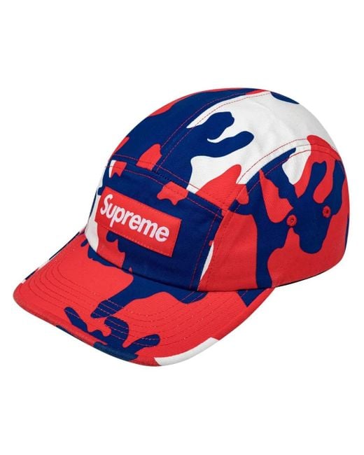 Supreme Blue Washed Chino Twill Camp Cap