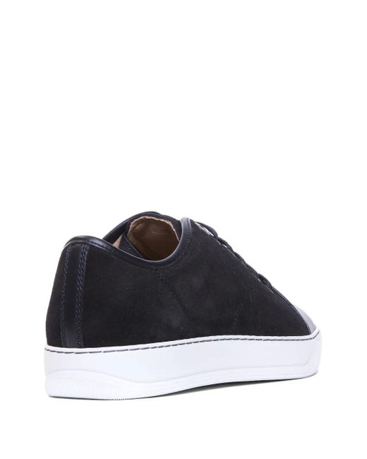 Lanvin Black Dbb1 Suede Leather Sneakers for men