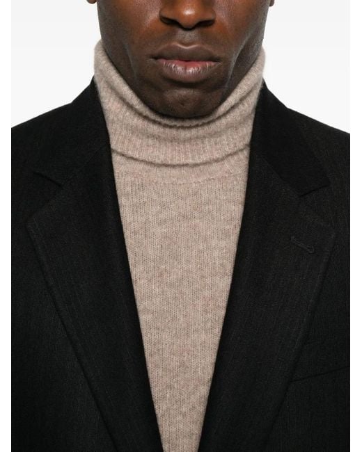 メンズ Roberto Collina Turtleneck Sweater Natural