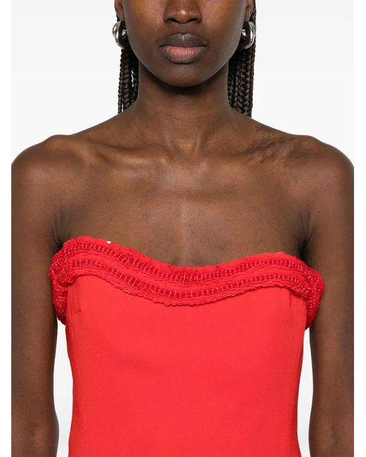 Jonathan Simkhai Red Saskia Mini Dress