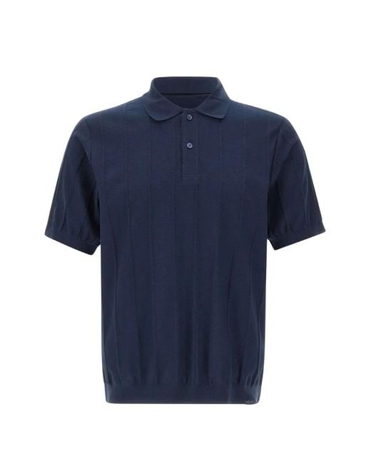 Paul & Shark Blue Short-Sleeve Polo Shirt for men