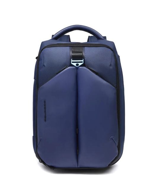 Piquadro Blue Laptop Travel Backpack