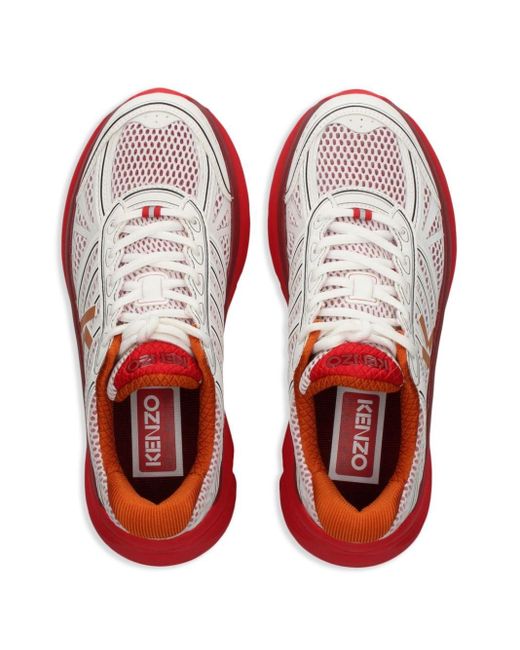 KENZO Pace Low-top Sneakers in het Red