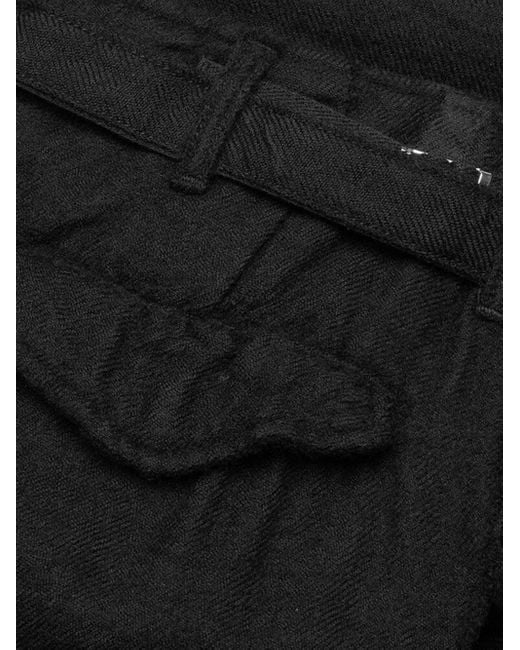 Sacai Black Belted Cargo Trousers for men