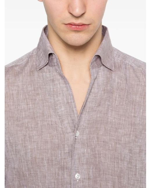 Arte' Gray Buttoned Shirt for men