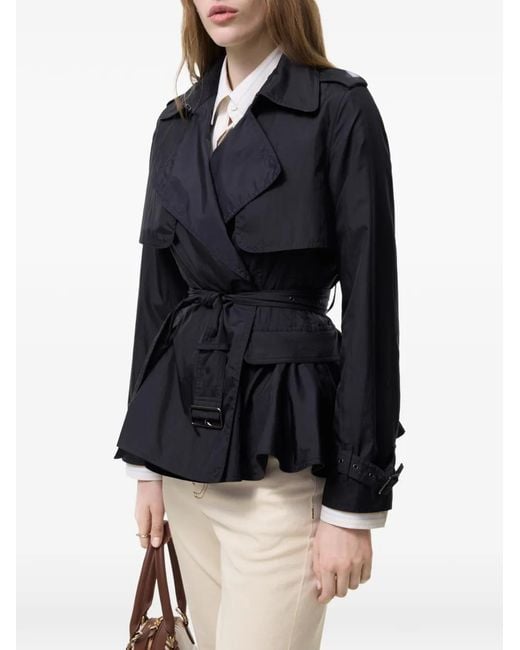 Burberry Blue Nylon Pembury Trench Jacket
