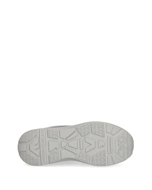 EA7 Gray Logo-Print Quilted Snow Boots