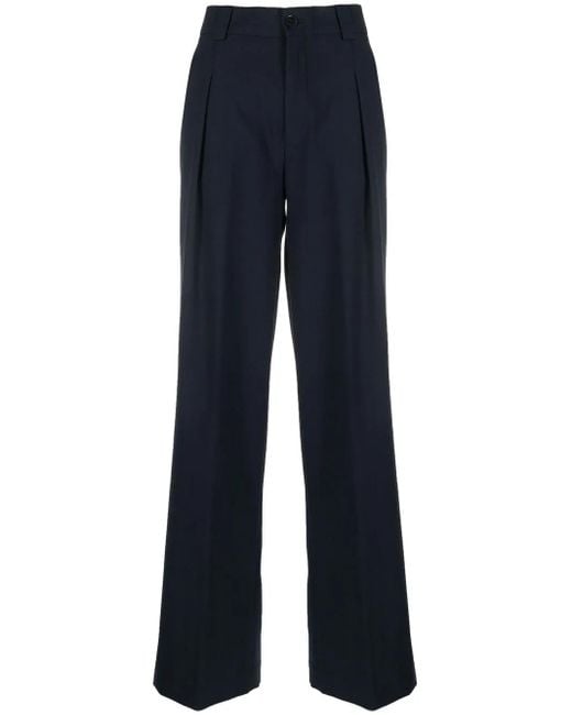 Closed Blue Brooks Wide-Leg Trousers