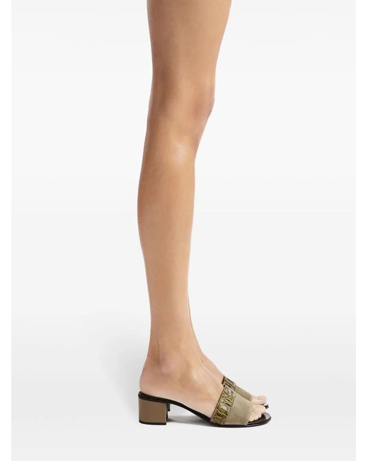 Giuseppe Zanotti Brown Roose Sandals