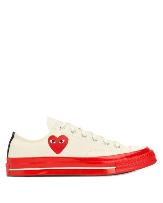 COMME DES GARÇONS PLAY Red Converse Sole Sneakers