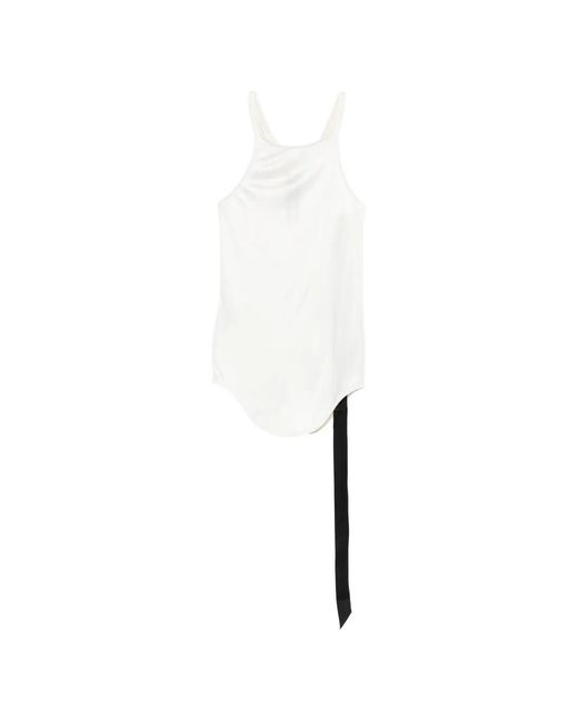 Rick Owens White Racer-Back Top