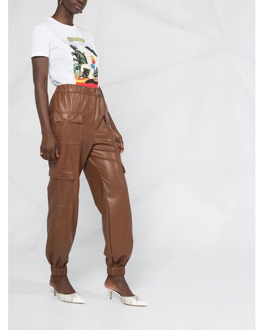 Pantaloni Taglio Regular di MSGM in Brown