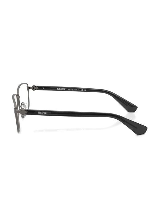 Burberry Gray Rectangle-Frame Glasses for men