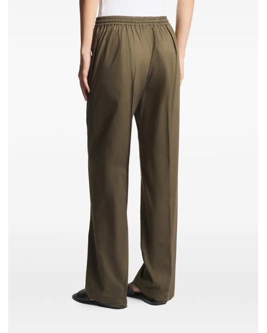 Fay Green Drawstring-Fastening Trousers