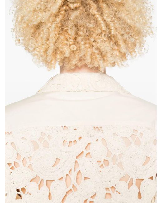 Moncler White 1/2 Lace Bowling