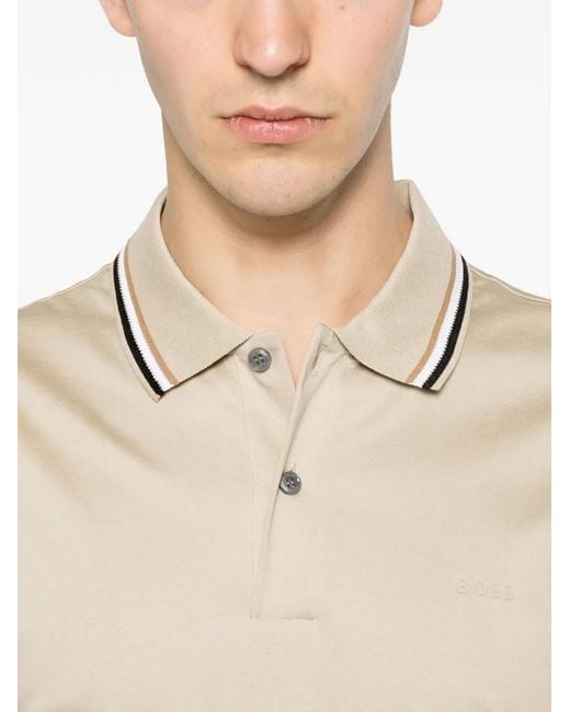 Boss Natural Polo Penrose 38 À Col Pointu for men