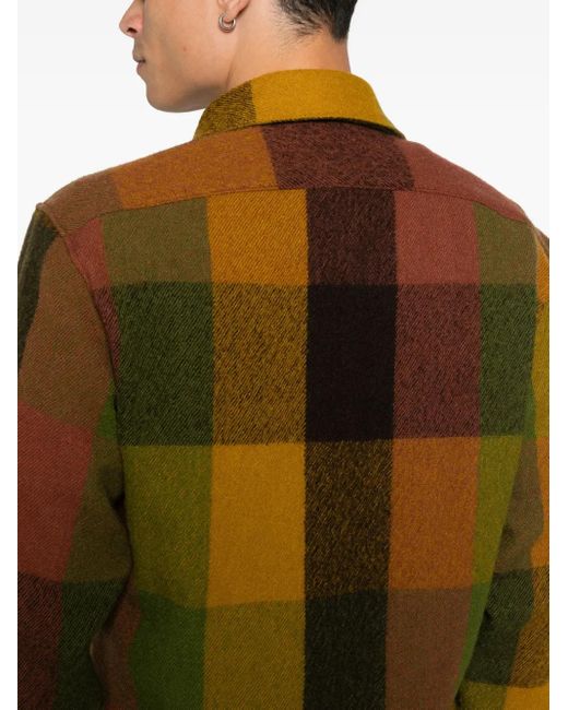 Xacus Green Check Pocket Jacket for men