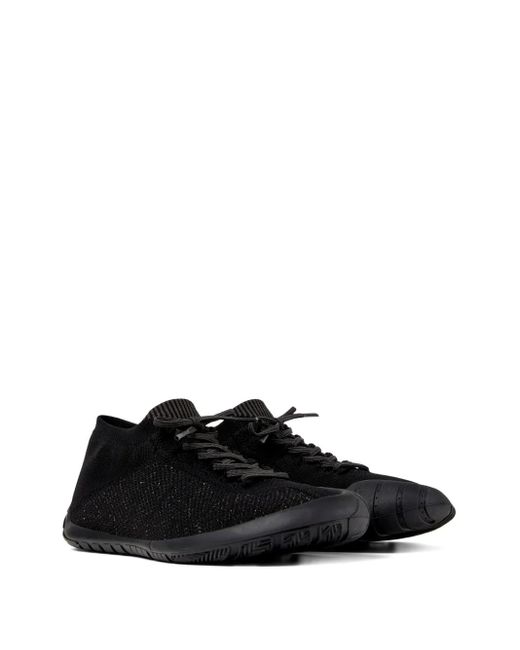 Camper Black Peu Path Knitted Lace-Up Sneakers for men