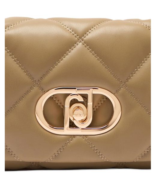Liu Jo Metallic Medium Quilted Lapuffy Bag
