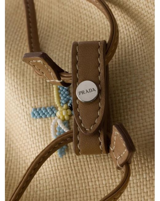 Pouch Wish di Prada in Natural