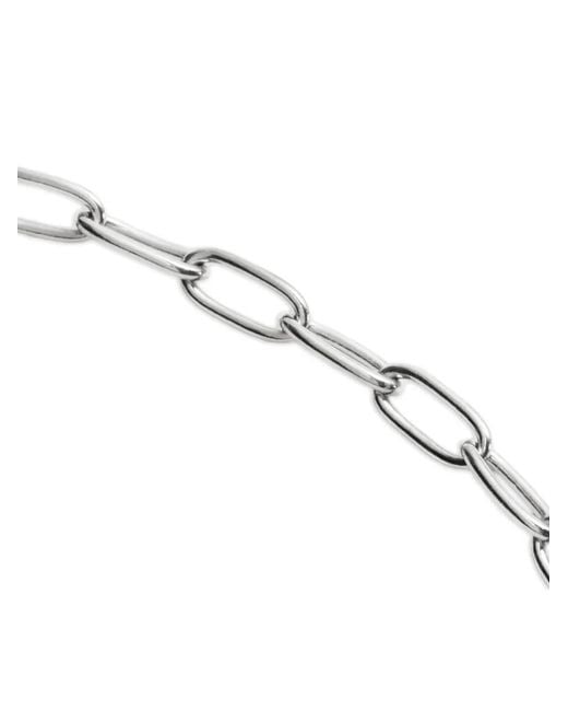 Monica Vinader White Oval-Chain Necklace