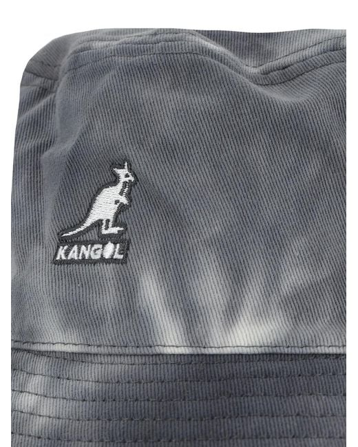 Kangol Gray Tie-Dye Logo Bucket Hat