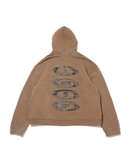 Nike Brown X Travis Scott Logo Hoodie for men