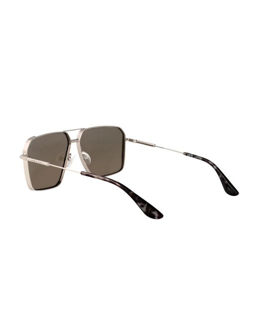McQueen Metallic Square-Frame Sunglasses for men