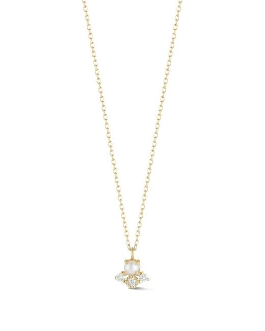 Mateo White The Little Things Pearl And Diamond Necklace
