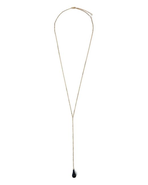 Totême  White Onyx Drop Necklace