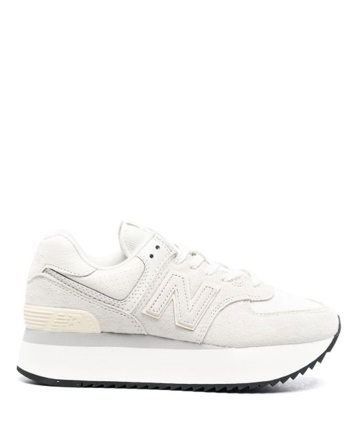 New Balance 574 Platformsole Sneakers in White Lyst Canada
