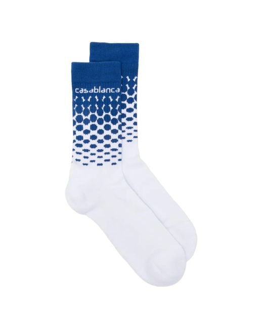 Casablanca Blue Pattern Socks