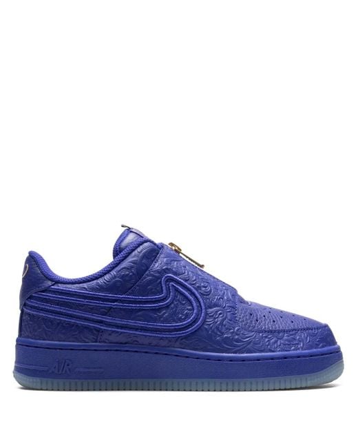 Nike Blue X Serena Williams Air Force 1 Low Lxx Zip Sneakers