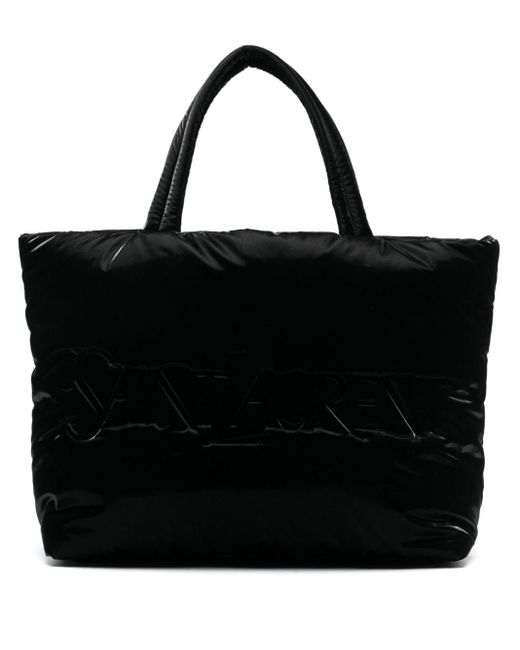 Saint Laurent Shopper Met Logo-reliëf in het Black voor heren