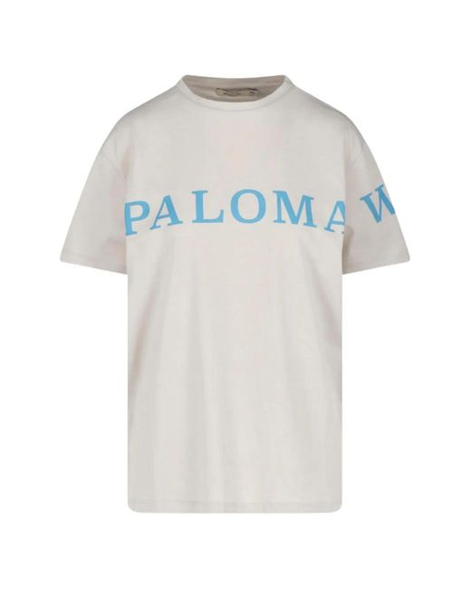 Paloma Wool White Palo Logo-Print T-Shirt for men