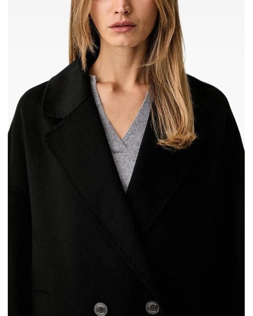 ViCOLO Black Double-Breasted Coat