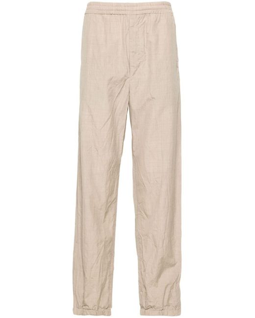 Auralee Natural Tapered-leg Wool Trousers for men