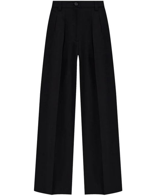 A.P.C. Black Straight Cotton Trousers