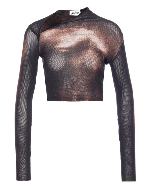 Jean Paul Gaultier Black Asymmetric Top